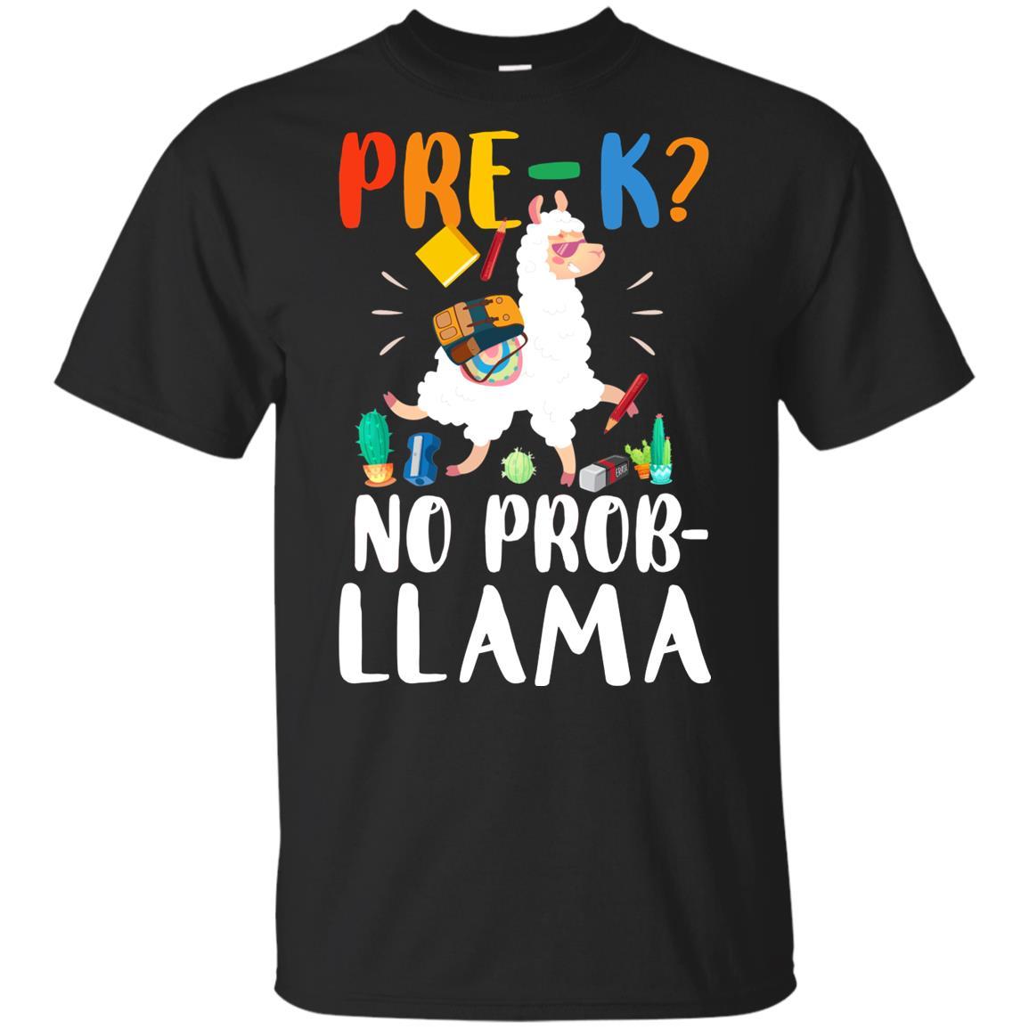 Pre-K No Prob Llama Funny First Day Of School Youth