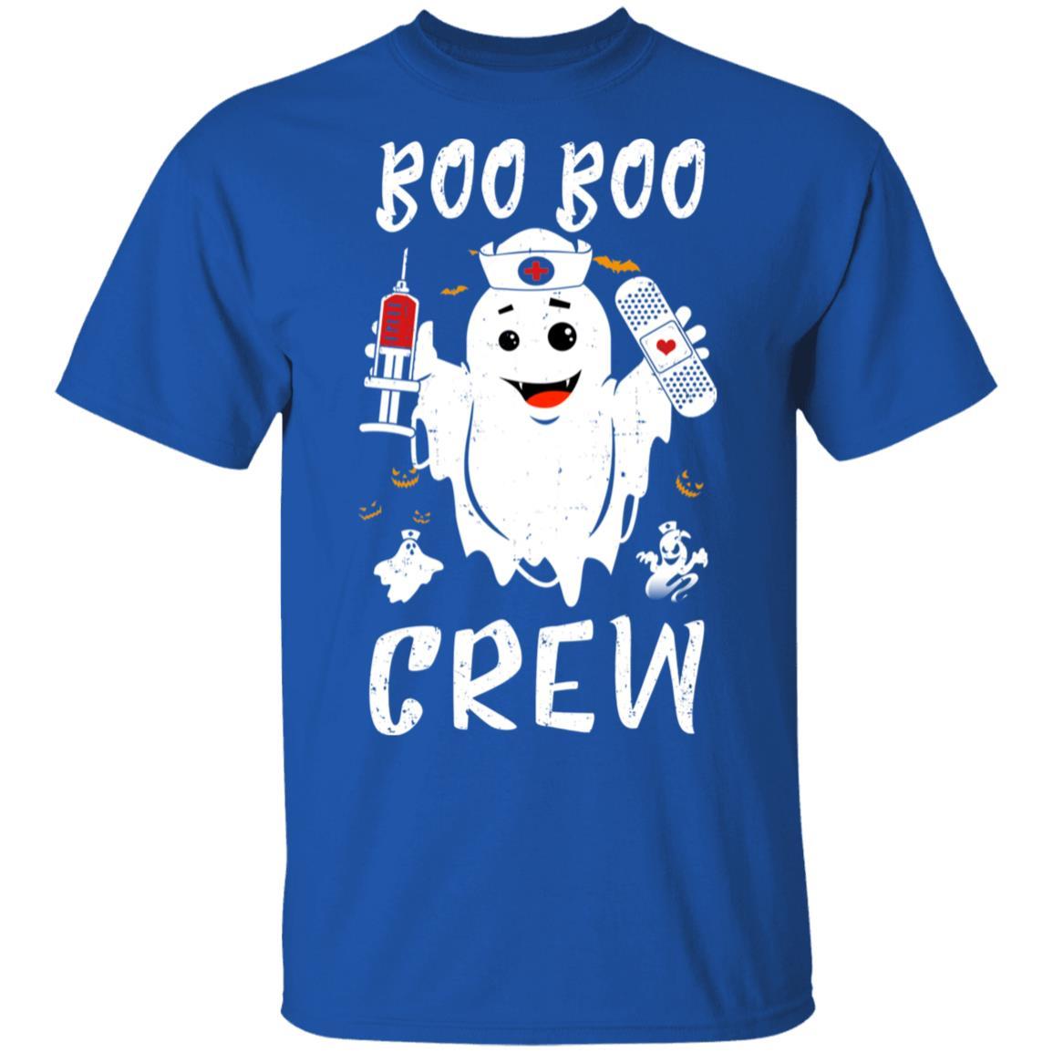 Boo Boo Crew Nurse Ghost Girls Funny Halloween Costume-T-Shirt & Hoodie-Classic T-Shirt-Royal