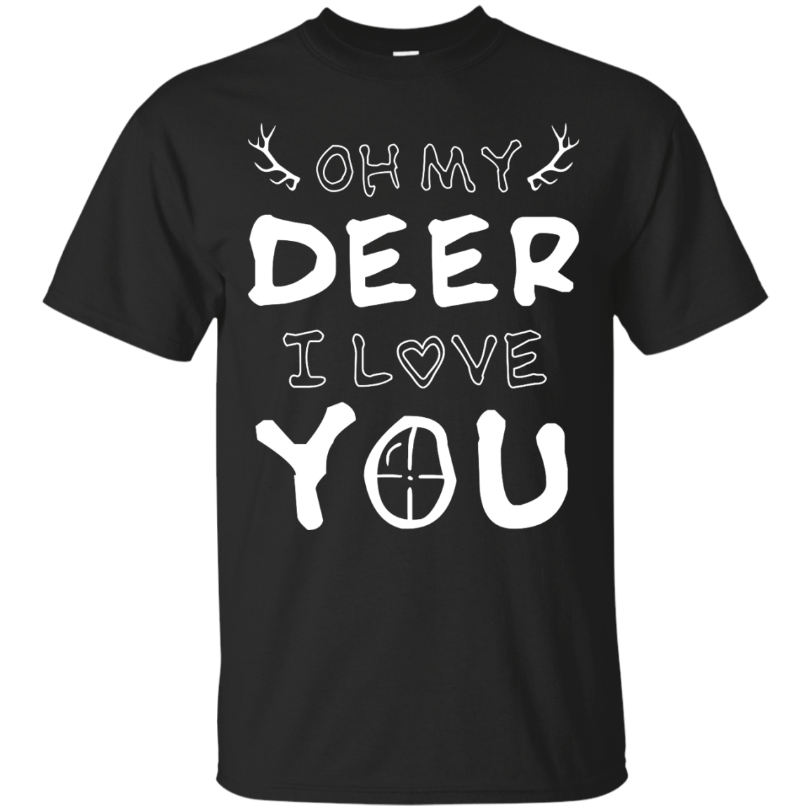 Oh My Deer I Love You-T-Shirt & Hoodie-Classic T-Shirt-Black
