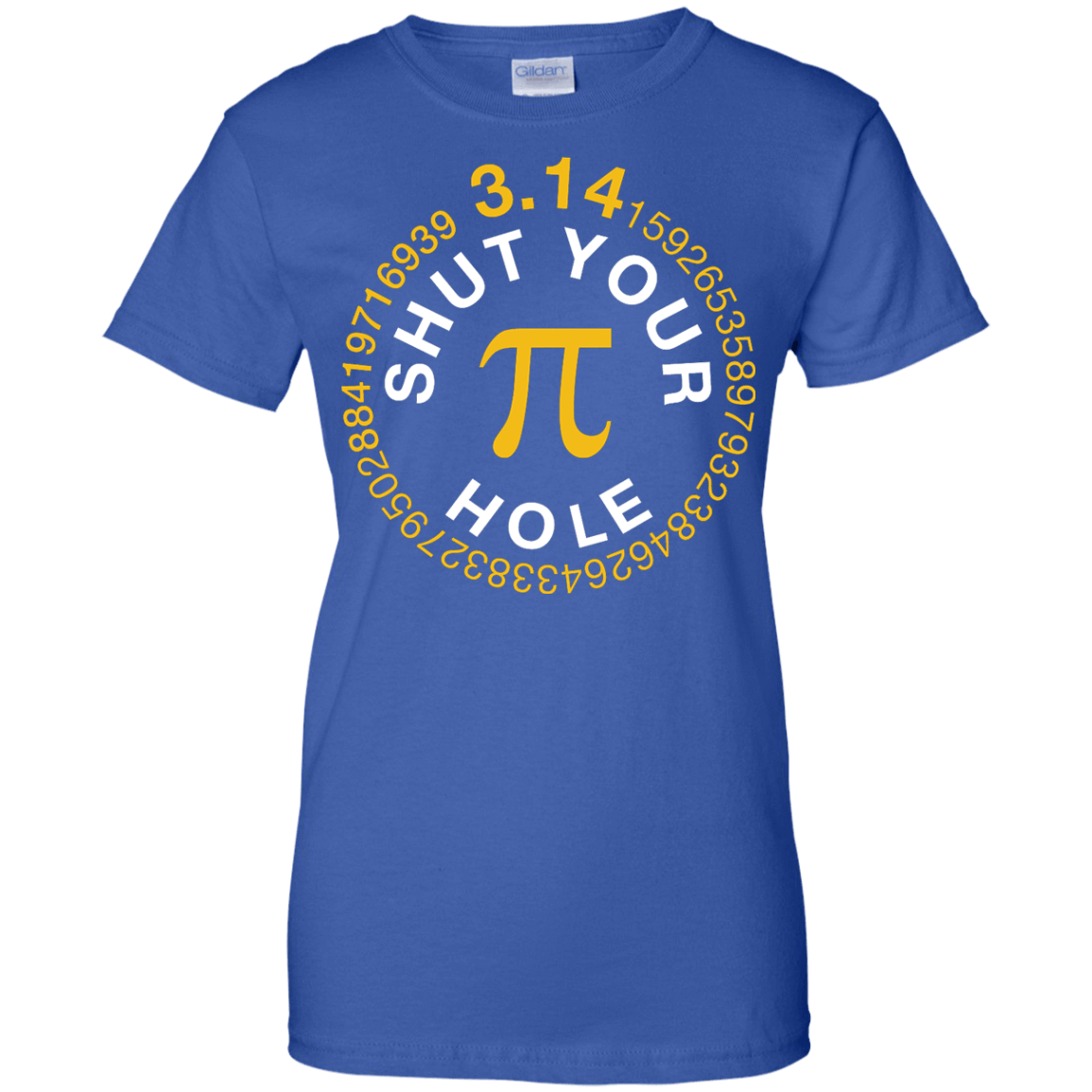 Shut Your Pi Hole Math 3.14-T-Shirt & Hoodie-Women's T-Shirt-Royal