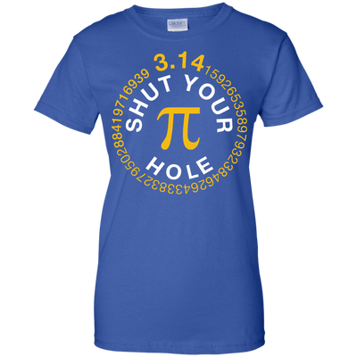 Shut Your Pi Hole Math 3.14-T-Shirt & Hoodie-Women's T-Shirt-Royal