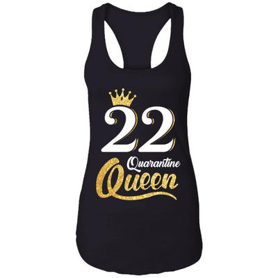 Born In 1999 My 22th Birthday Quarantine Queen-T-Shirt & Tank Top-Women's Ideal Racerback Tank-Black