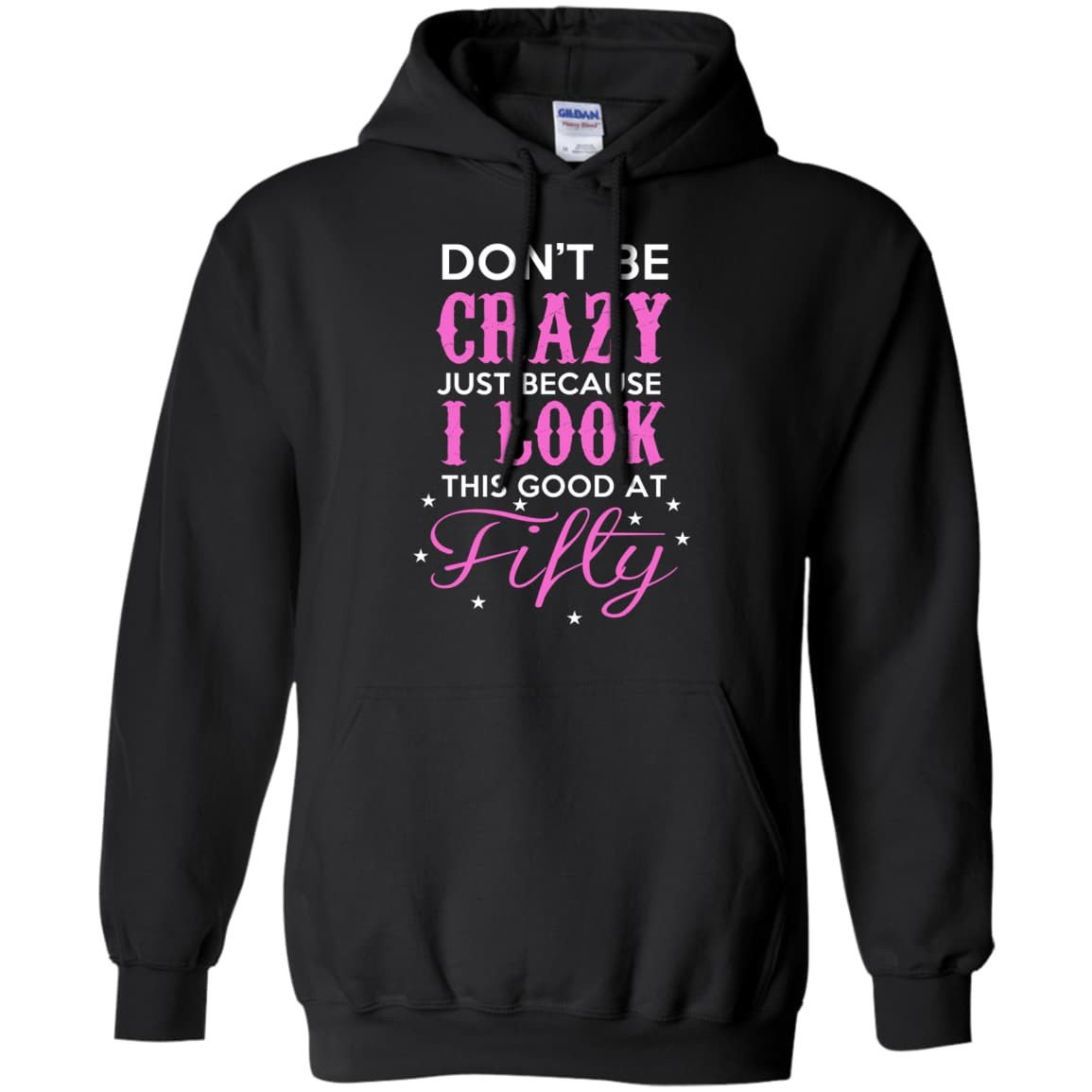 GOOT AT FIFTY-T-Shirt & Hoodie-Pullover Hoodie-Black
