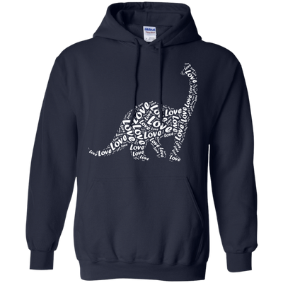 I Love Dinosaur-T-Shirt & Hoodie-Pullover Hoodie-Navy