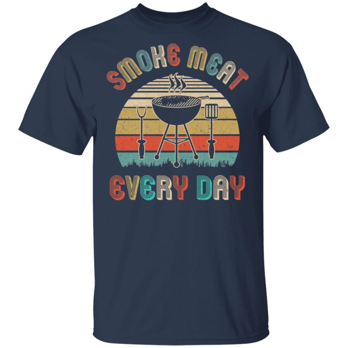 BBQ Barbecue Smoker Grilling Griller Chef Gifts-T-Shirt & Hoodie-Classic T-Shirt-Navy