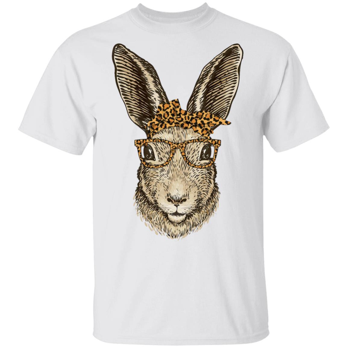 Easter Bunny Rabbit Glasses Leopard Print Bow