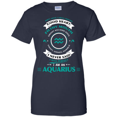 I'm An Aquarius-T-Shirt & Hoodie-Women's T-Shirt-Navy