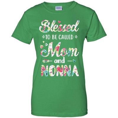 Mothers Day Gifts Blessed To Be Called Mom And Nonna-T-Shirt & Hoodie-Women's T-Shirt-Irish Green