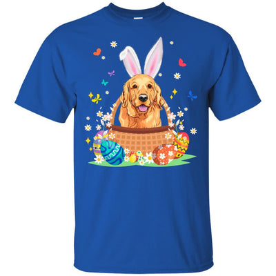 Golden Retriever Bunny Hat Rabbit Easter Eggs-T-Shirt & Hoodie-Classic T-Shirt-Royal