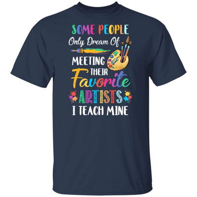 I Teach Mine Art Teacher Funny Artists Gift-T-Shirt & Hoodie-Classic T-Shirt-Navy