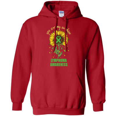 You Are My Sunshine Lymphoma Awareness-T-Shirt & Hoodie-Pullover Hoodie-Red