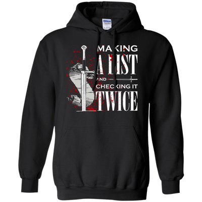 Making A List And Check It-T-Shirt & Hoodie-Pullover Hoodie-Black