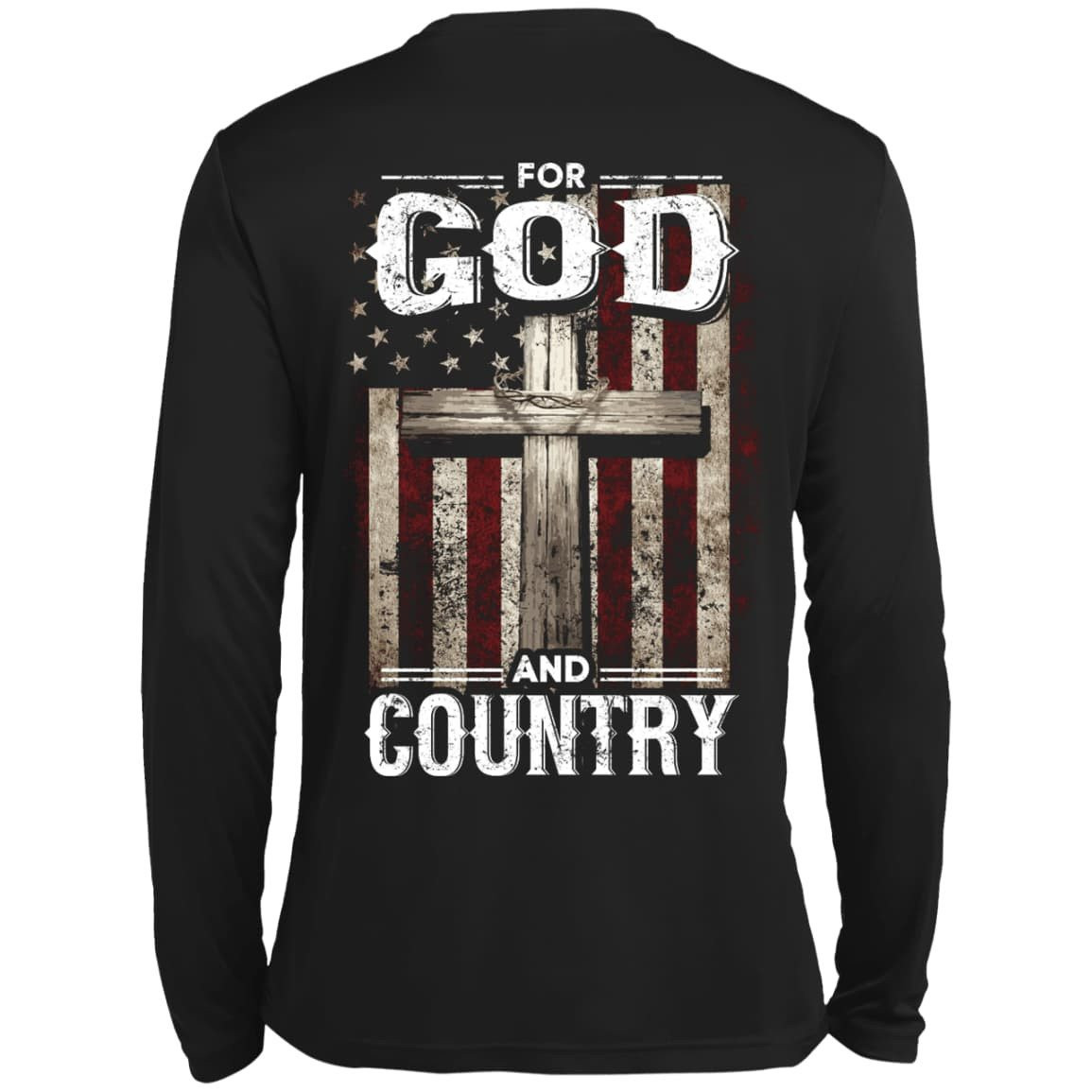 For God and Country-T-Shirt & Hoodie-Long Sleeve T-Shirt-Black