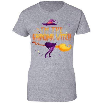 I Am The Grandma Witch Halloween Costume Gift-T-Shirt & Hoodie-Women's T-Shirt-Sport Grey