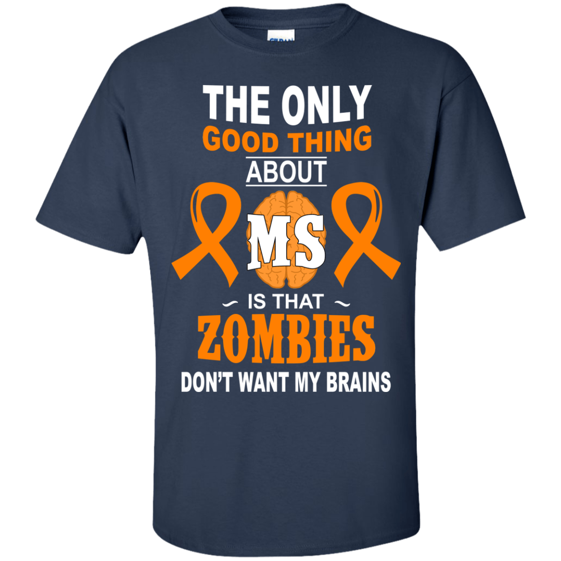 You're Saaaafe - Multiple Sclerosis-T-Shirt & Hoodie-Classic T-Shirt-Navy