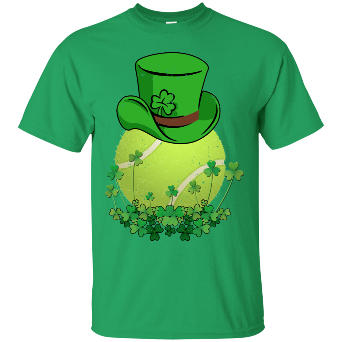 Shamrock Tennis Leprechaun St Patricks Day-T-Shirt & Hoodie-Classic T-Shirt-Irish Green