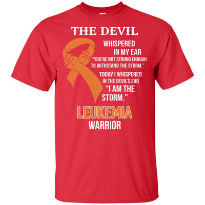 I Am The Storm Support Leukemia Awareness Warrior Gift-T-Shirt & Hoodie-Classic T-Shirt-Red