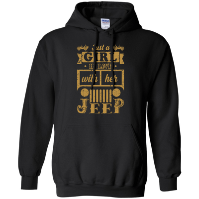Just A Girl In Love With Her Jeep-T-Shirt & Hoodie-Pullover Hoodie-Black