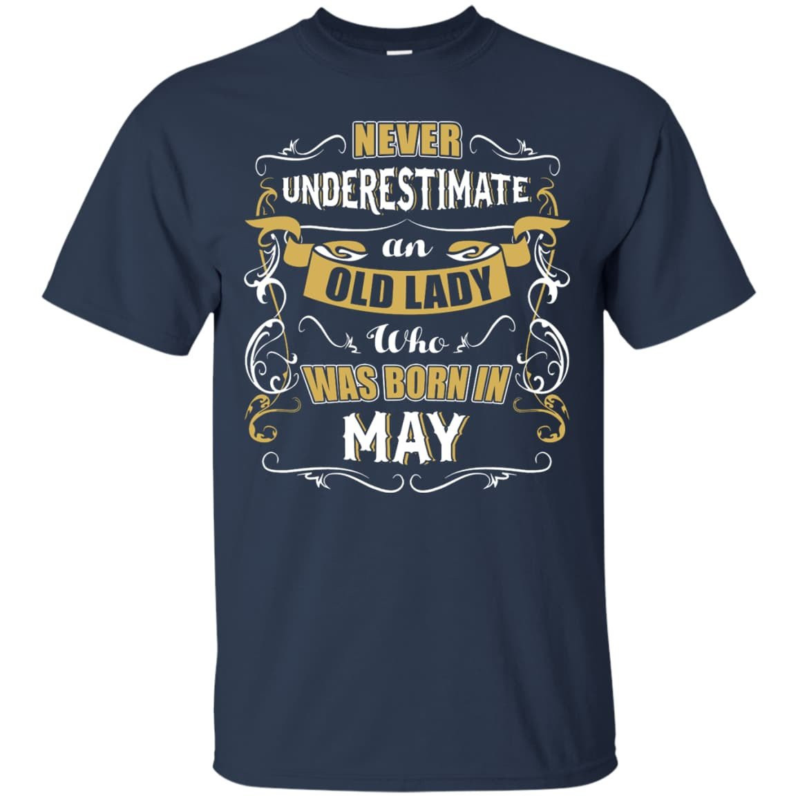 An Old Lady Who Was Born In May-T-Shirt & Hoodie-