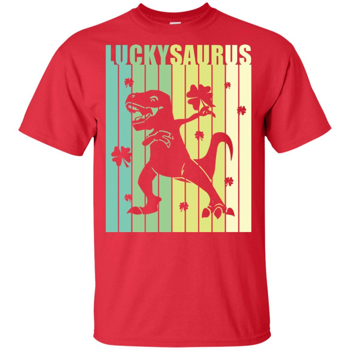 Happy St Pat Rex Day Dinosaur T-Rex Kids Patricks Day Youth-Youth Shirt-Youth T-Shirt-Red