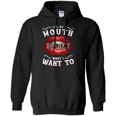 It's My Mouth-T-Shirt & Hoodie-Pullover Hoodie-Black