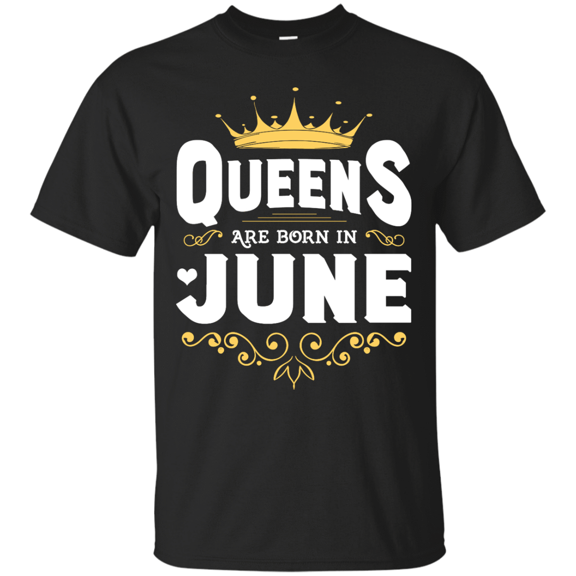 Queens Are Born In June-T-Shirt & Hoodie-Classic T-Shirt-Black