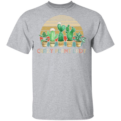 Crazy Plant Lady Plant Lover Gardener Gifts Gardening Garden-T-Shirt & Hoodie-Classic T-Shirt-Sport Grey