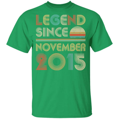 Legend Since November 2015 Vintage 6th Birthday Gifts Youth-Youth Shirt-Youth T-Shirt-Irish Green