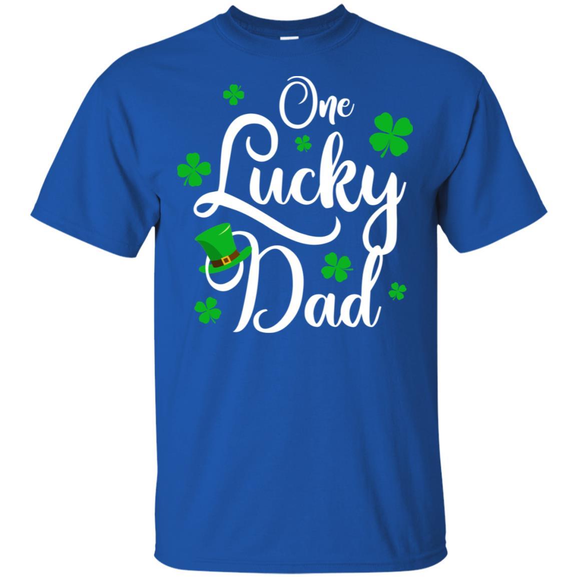 One Lucky Dad St Patricks Day For Daddy-T-Shirt & Hoodie-Classic T-Shirt-Royal