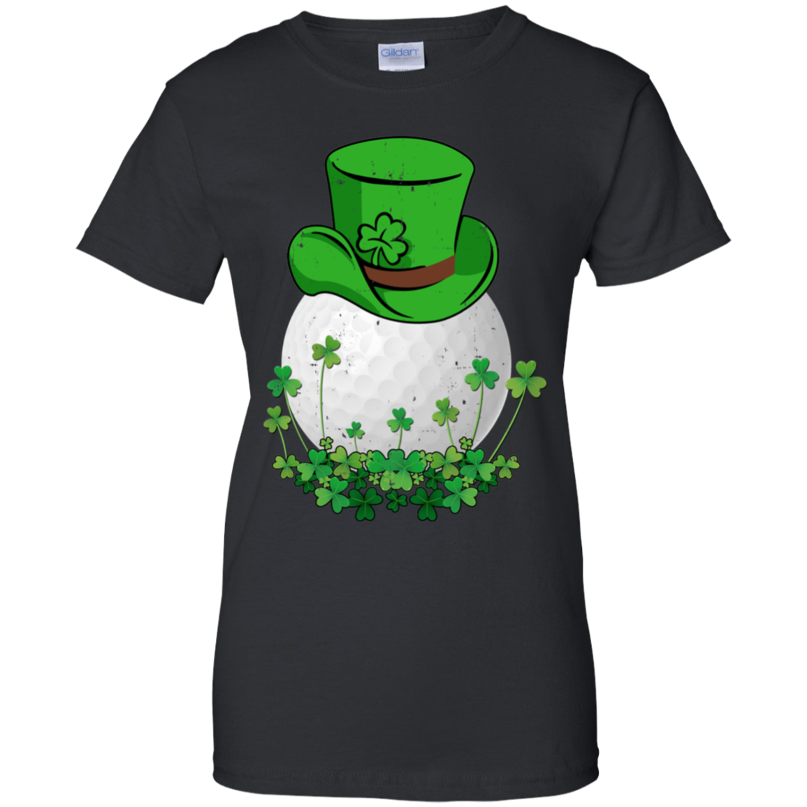 Shamrock Golf Leprechaun St Patricks Day-T-Shirt & Hoodie-Women's T-Shirt-Black