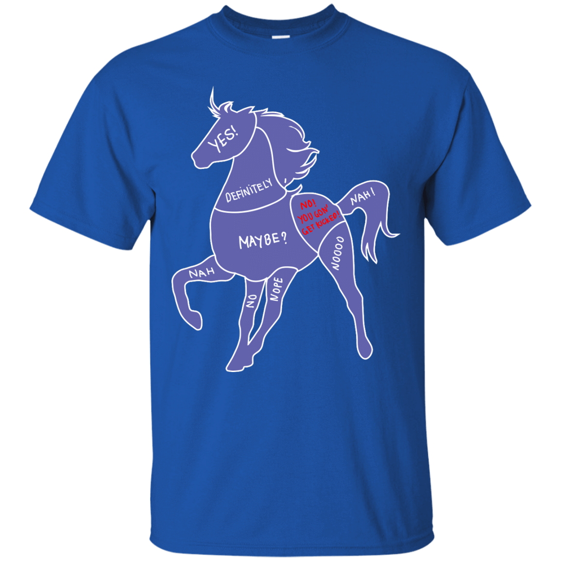 Proper way to pet a Horse lover-T-Shirt & Hoodie-Classic T-Shirt-Royal