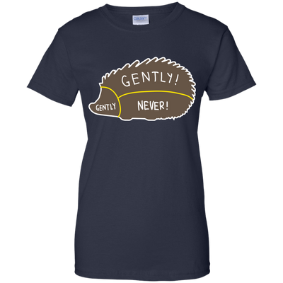 Proper way to pet a Hedgehog lover-T-Shirt & Hoodie-Women's T-Shirt-Navy