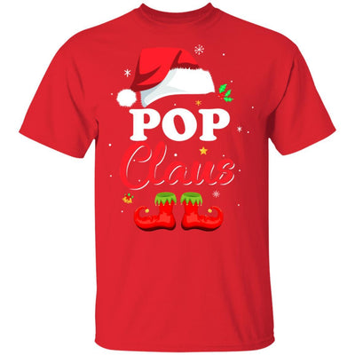 Santa Pop Claus Matching Family Pajamas Christmas Gifts-T-Shirt & Sweatshirt-Classic T-Shirt-Red