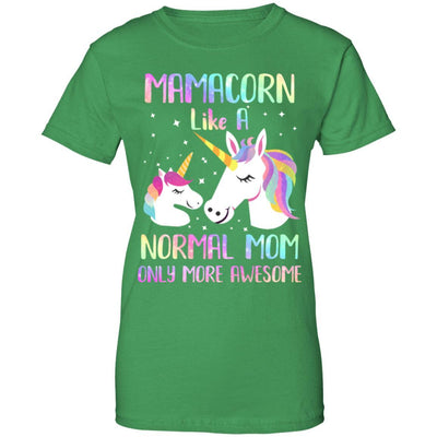 Mamacorn Like A Normal Mom Only More Awesome Unicorn Mom-T-Shirt & Hoodie-Women's T-Shirt-Irish Green