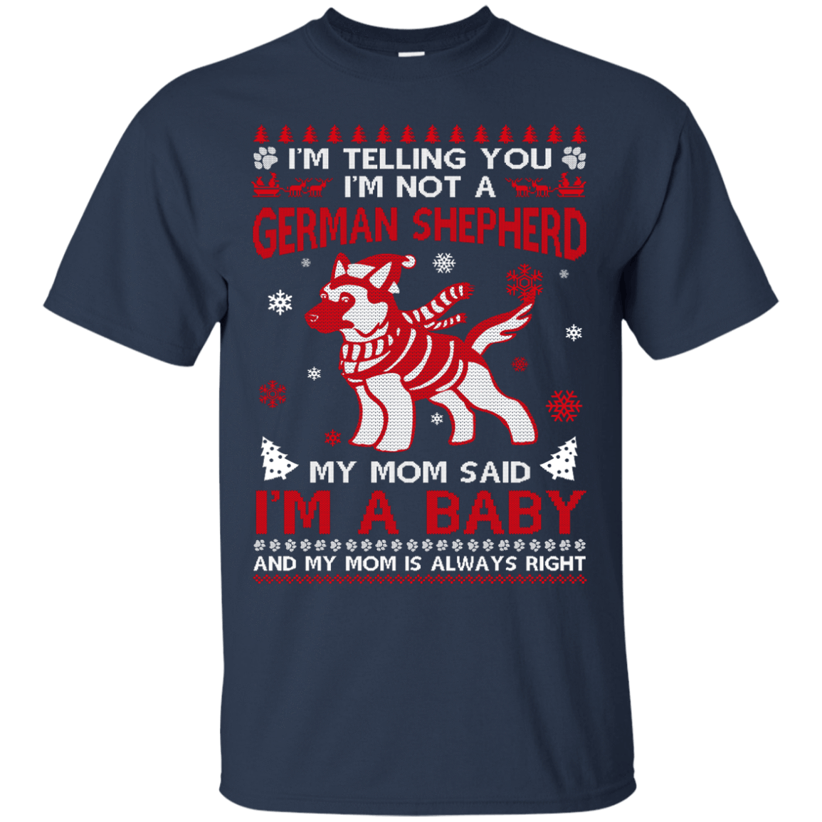 I'm Telling You I'm Not A German Shepherd-T-Shirt & Hoodie-Classic T-Shirt-Navy