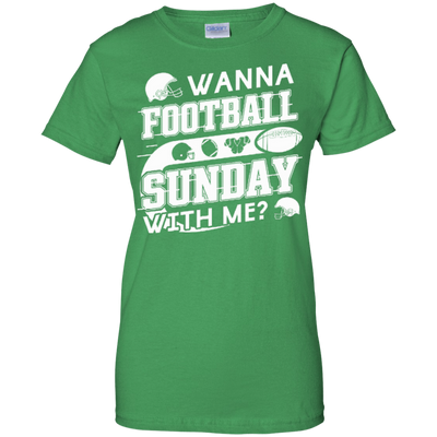 WANNA FOOTBALL SUNDAY WITH ME-T-Shirt & Hoodie-Women's T-Shirt-Irish Green