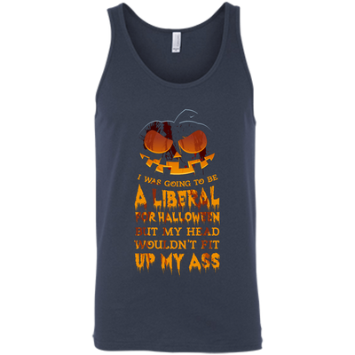 I Was Going to be a Liberal for Halloween-T-Shirt & Hoodie-Unisex Tank-Navy