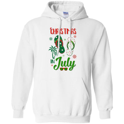 Summer Vacation Santa Flip Flops Christmas In July-T-Shirt & Tank Top-Pullover Hoodie-White