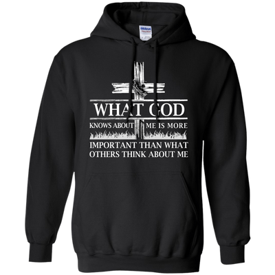 What God Knows About Me Is More Important-T-Shirt & Hoodie-Pullover Hoodie-Black