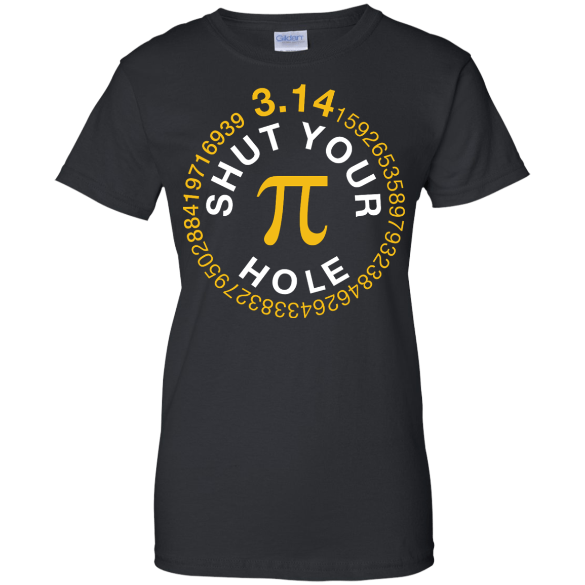 Shut Your Pi Hole Math 3.14-T-Shirt & Hoodie-Women's T-Shirt-Black