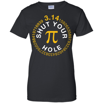 Shut Your Pi Hole Math 3.14-T-Shirt & Hoodie-Women's T-Shirt-Black