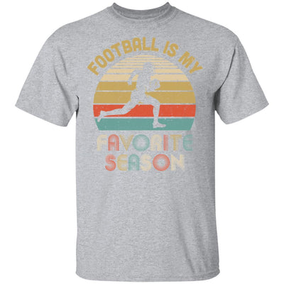 Football Is My Favorite Season Vintage-T-Shirt & Hoodie-Classic T-Shirt-Sport Grey