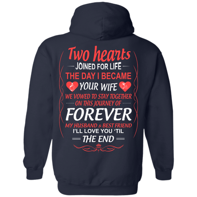 LOVE YOU TILL THE END-T-Shirt & Hoodie-Pullover Hoodie-Navy