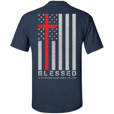 One Nation Under God Blessed-T-Shirt & Hoodie-Classic T-Shirt-Navy