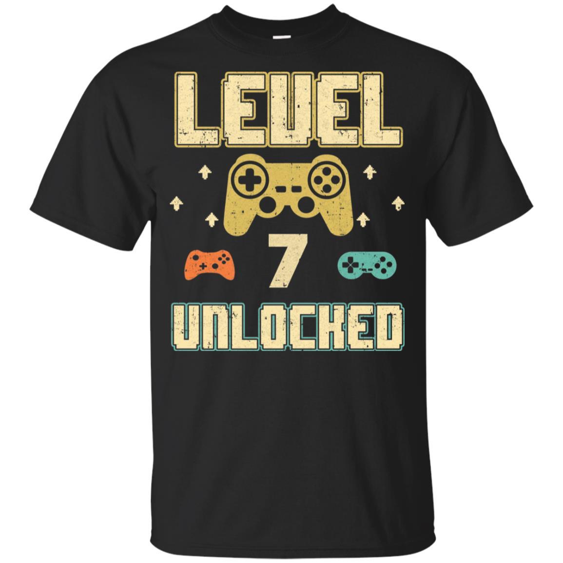 Level 7 Unlocked Video Gamer 7th Birthday Gift Youth