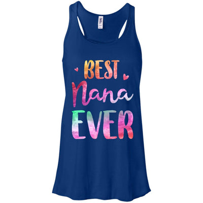 Best Nana Ever Cute Funny Mothers Day Gift-T-Shirt & Tank Top-Women's Flowy Racerback Tank-True Royal