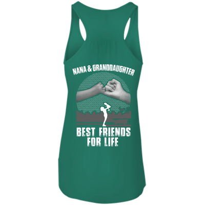 Nana and Granddaughter Best Friends For Life-T-Shirt & Hoodie-Women's Flowy Racerback Tank-Kelly