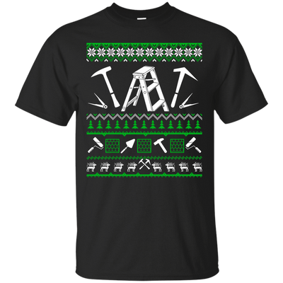 Roofer Christmas Sweater-T-Shirt & Hoodie-Classic T-Shirt-Black