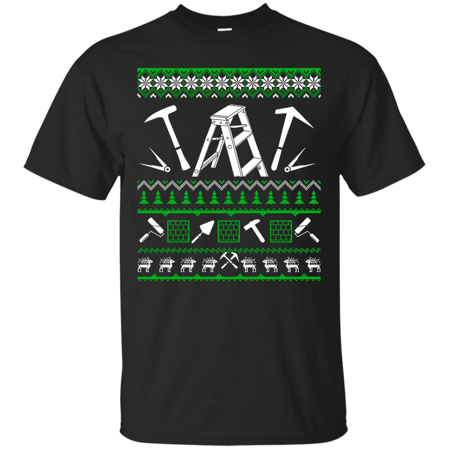 Roofer Christmas Sweater-T-Shirt & Hoodie-Classic T-Shirt-Black
