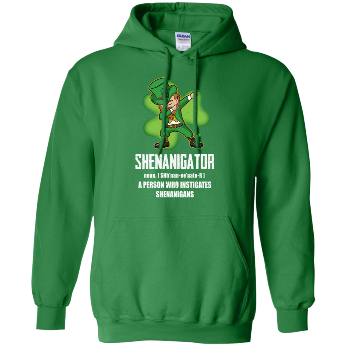 Shenanigator Person Who Instigates Shenanigans Irish-T-Shirt & Hoodie-Pullover Hoodie-Irish Green